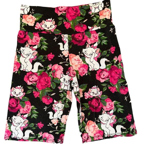 Wild Rich Kids Bikers Shorts Adult Size XS Marie Floral Black *some fading - Picture 1 of 11